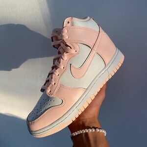 Nike Dunk High light pink 
Sail Crimson Tint (Women's)